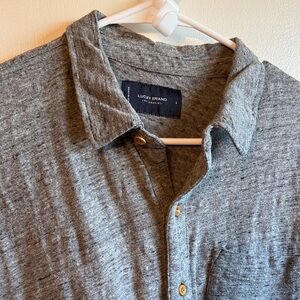 Lucky Brand Heather Gray Casual Shirt